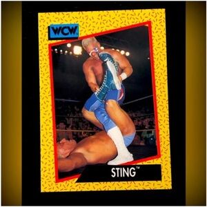 Sting 1991 Impel WWE WCW Rookie RC Wrestling Card